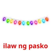 ilaw ng pasko picture flashcards