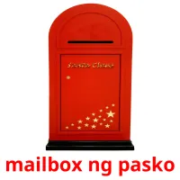 mailbox ng pasko picture flashcards