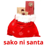 sako ni santa picture flashcards