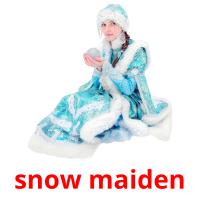snow maiden flashcards illustrate