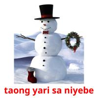 taong yari sa niyebe picture flashcards