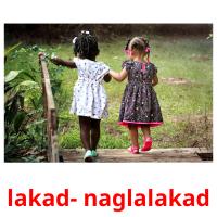 lakad- naglalakad cartões com imagens