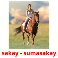 sakay - sumasakay flashcards illustrate