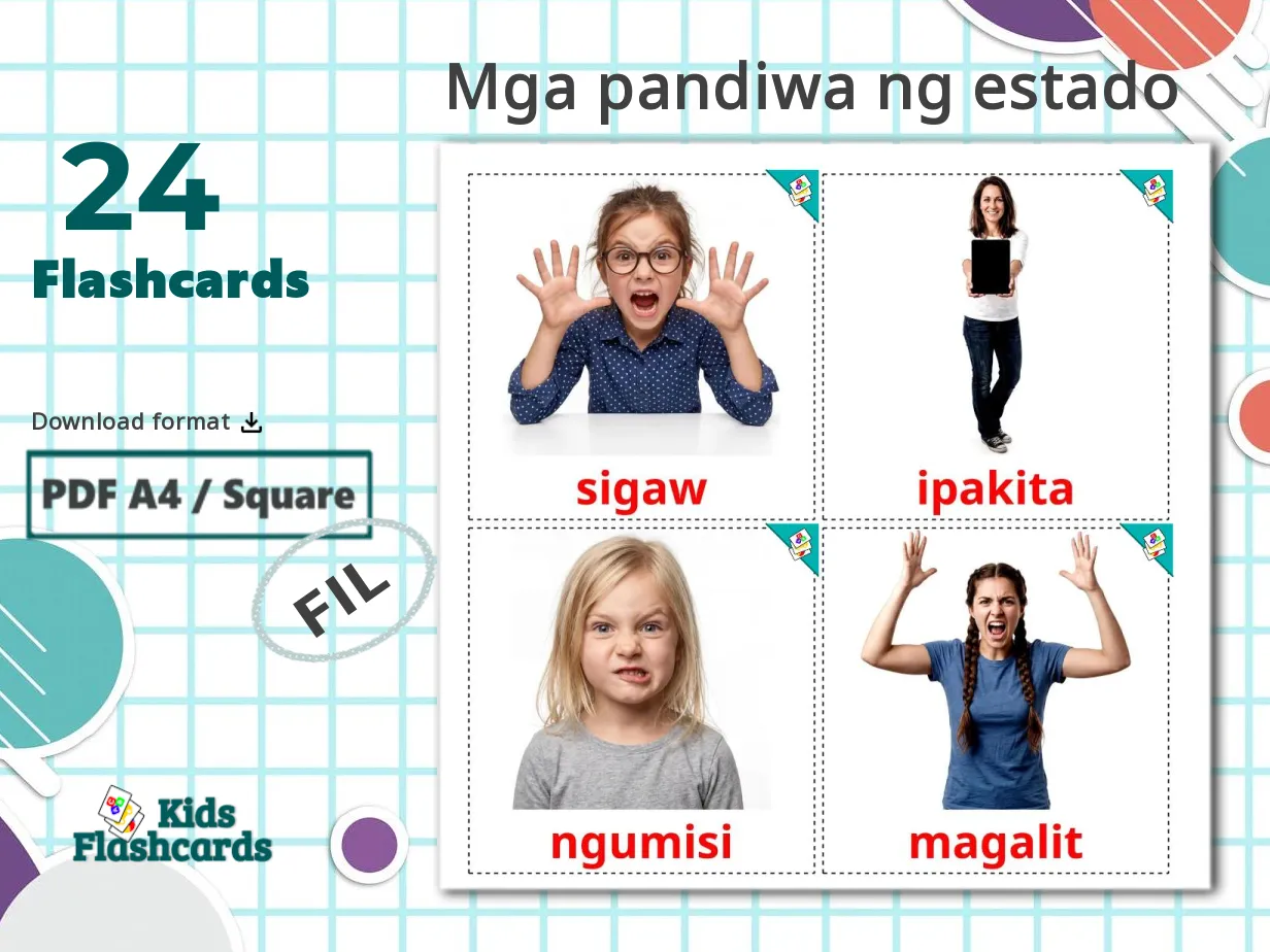 Angive 24 GRATIS Billedkort om Angive verb i 4 PDF-formater | Billeder på Filipino