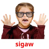 sigaw picture flashcards