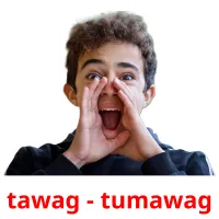 tawag - tumawag picture flashcards