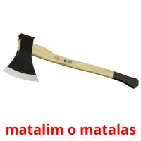 matalim o matalas cartões com imagens