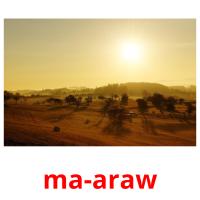 ma-araw picture flashcards
