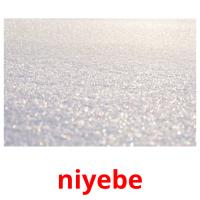 niyebe cartões com imagens