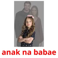 anak na babae cartões com imagens