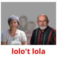 lolo't lola cartões com imagens