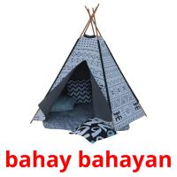 bahay bahayan picture flashcards