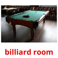 billiard room Tarjetas didacticas