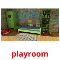 playroom picture flashcards
