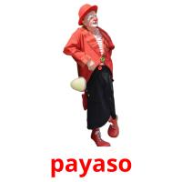 payaso flashcards illustrate