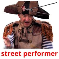 street performer Bildkarteikarten