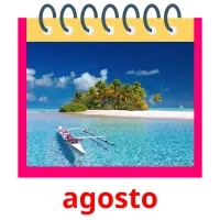 agosto Tarjetas didacticas