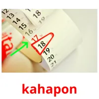 kahapon picture flashcards