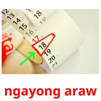 ngayong araw picture flashcards