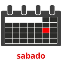 sabado picture flashcards