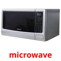 microwave picture flashcards