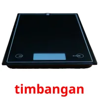 timbangan picture flashcards