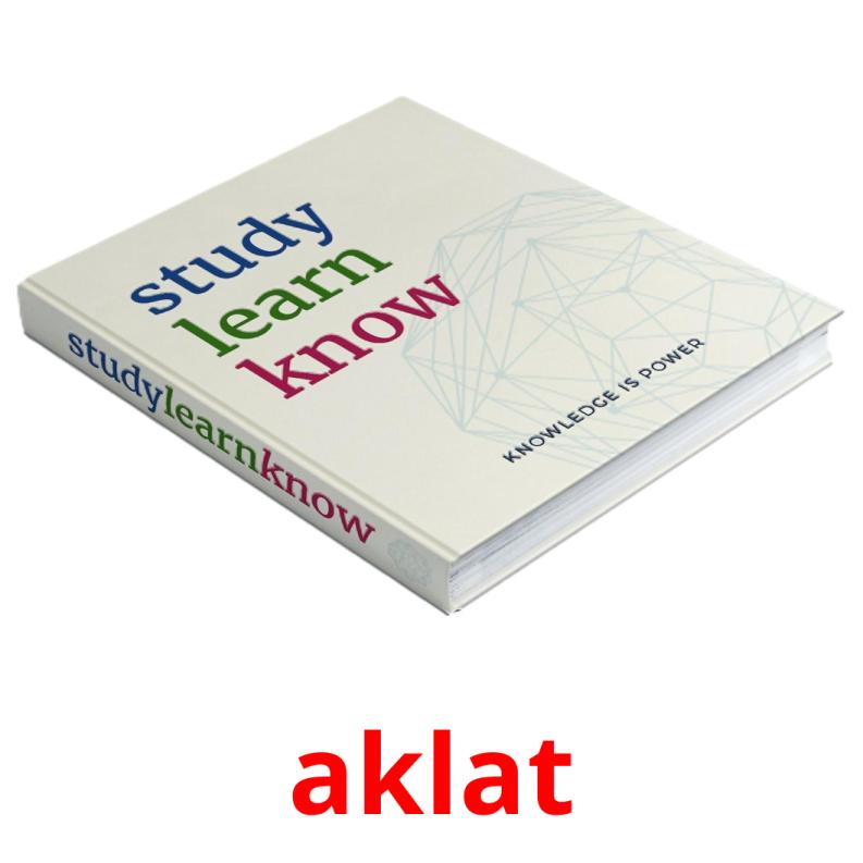 aklat picture flashcards