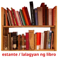 estante / lalagyan ng libro cartões com imagens