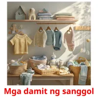 Mga damit ng sanggol Bildkarteikarten