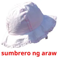 sumbrero ng araw Bildkarteikarten