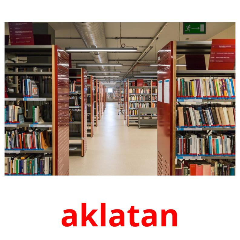 aklatan picture flashcards
