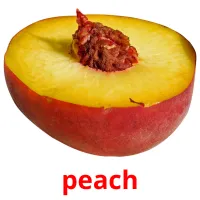 peach picture flashcards