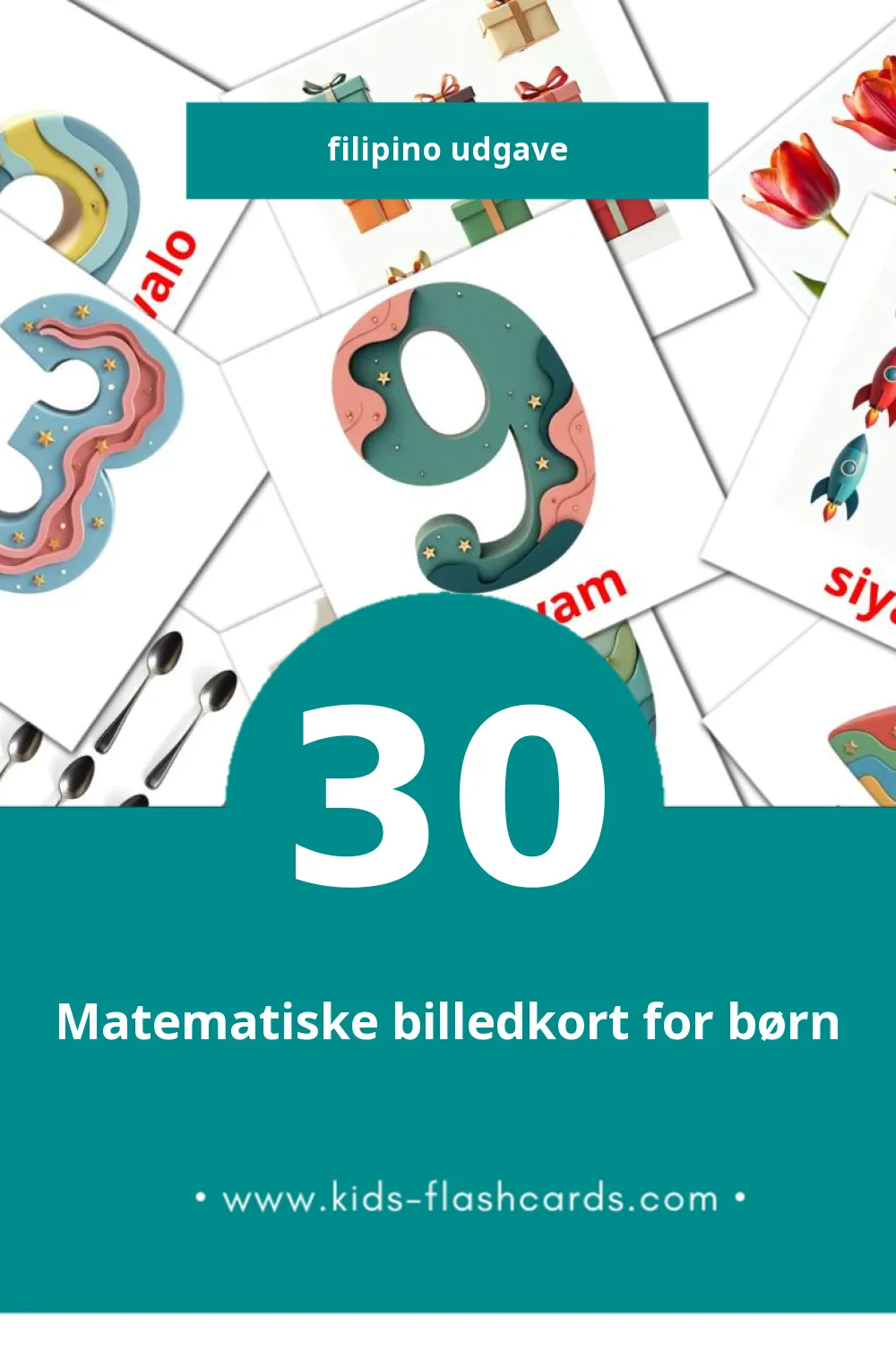 Cartes de vocabulaire Visuelles හැඩය සහ වර්ණය pour les Tout-Petits (30 Cartes en Philippin)