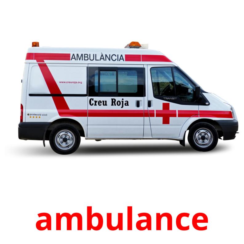 ambulance Tarjetas didacticas