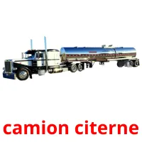 camion citerne Tarjetas didacticas