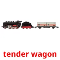 tender wagon ansichtkaarten