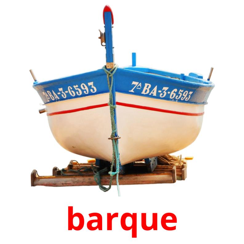 barque Tarjetas didacticas