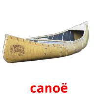 canoë picture flashcards