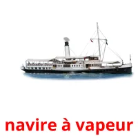 navire à vapeur cartes flash