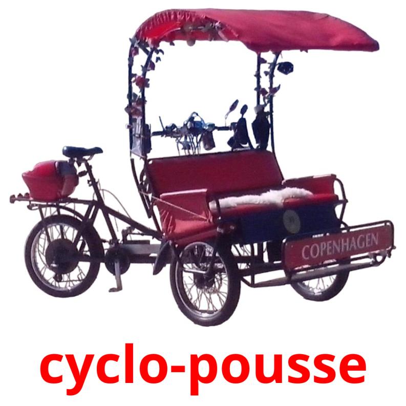 cyclo-pousse Tarjetas didacticas