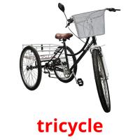 tricycle picture flashcards