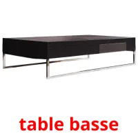 table basse cartes flash