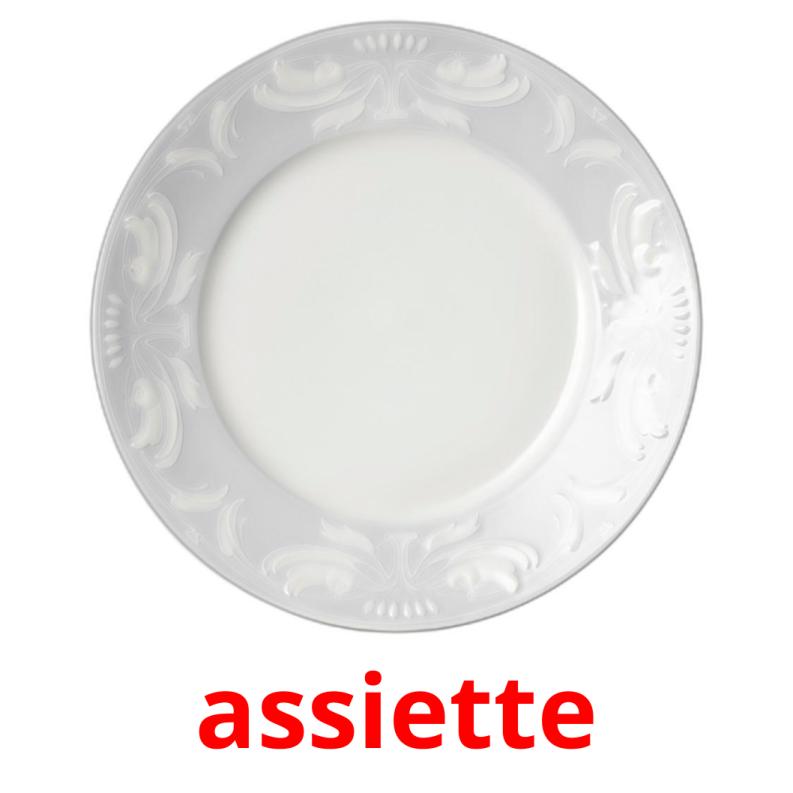 assiette picture flashcards