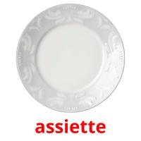 assiette flashcards illustrate
