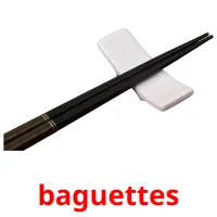 baguettes Tarjetas didacticas