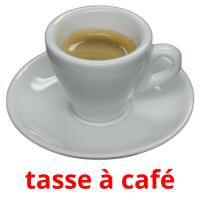 tasse à café flashcards illustrate