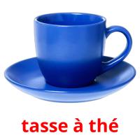 tasse à thé cartes flash
