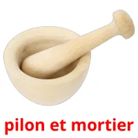 pilon et mortier cartes flash