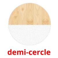 demi-cercle flashcards illustrate