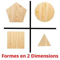 Formes en 2 Dimensions flashcards illustrate